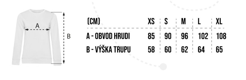 Mikina HOLKA NA TRIPU bílá - Velikost: XS