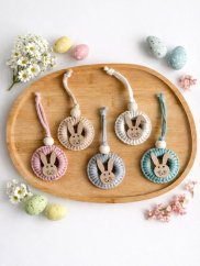 Macrame závěsná velikonoční ozdoba