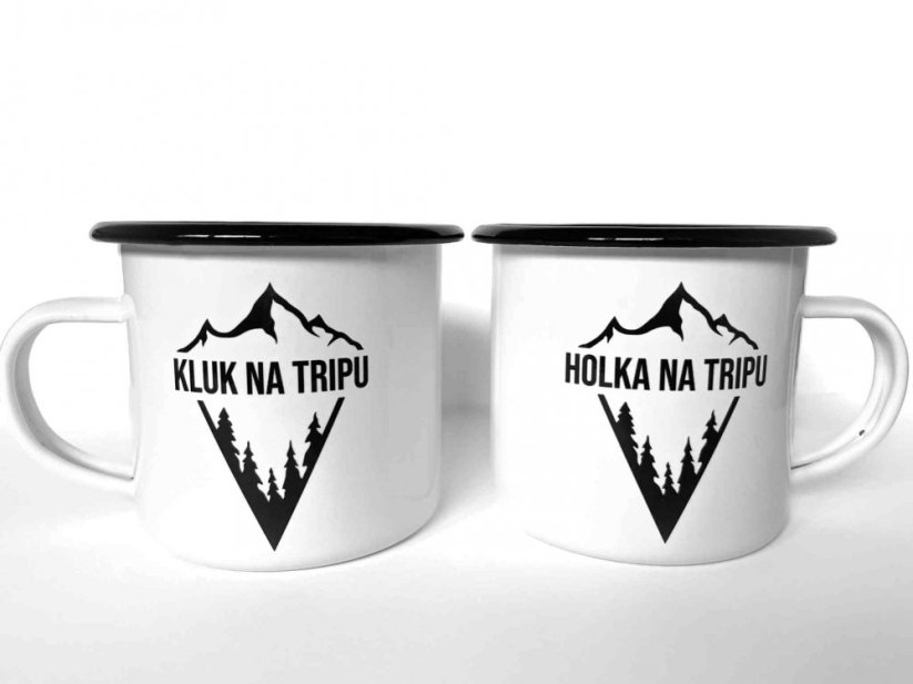 Sada plecháčků HOLKA NA TRIPU a KLUK NA TRIPU
