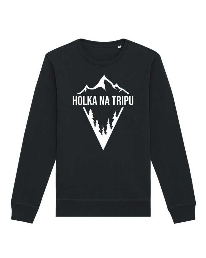 Mikina HOLKA NA TRIPU černá - Velikost: M (L)